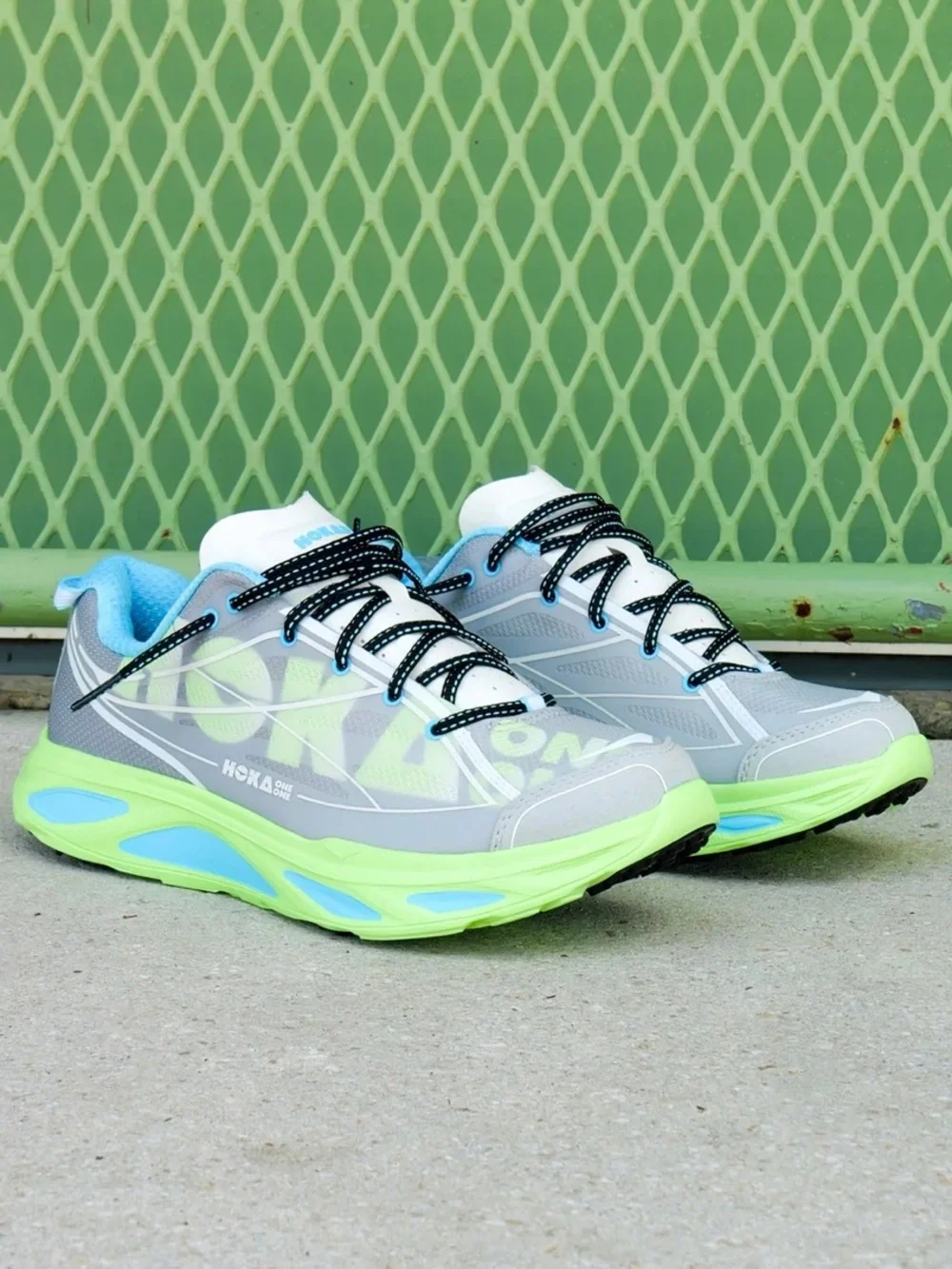 🔋HOKA U HUAKA PRO GREY NEON 🩶